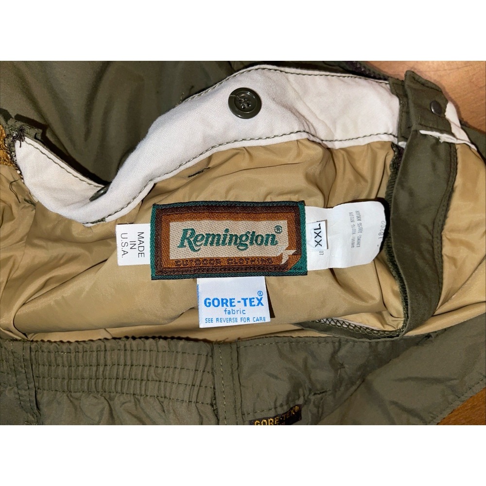 Remington Gore-Tex Pants Mens XXL Outdoor Hunting Lined Nylon Weather Proof USA